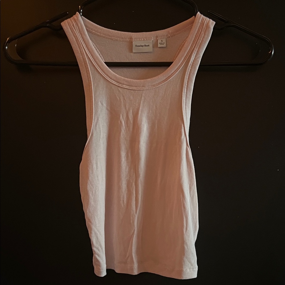 Sunday Best Cream Tank Top